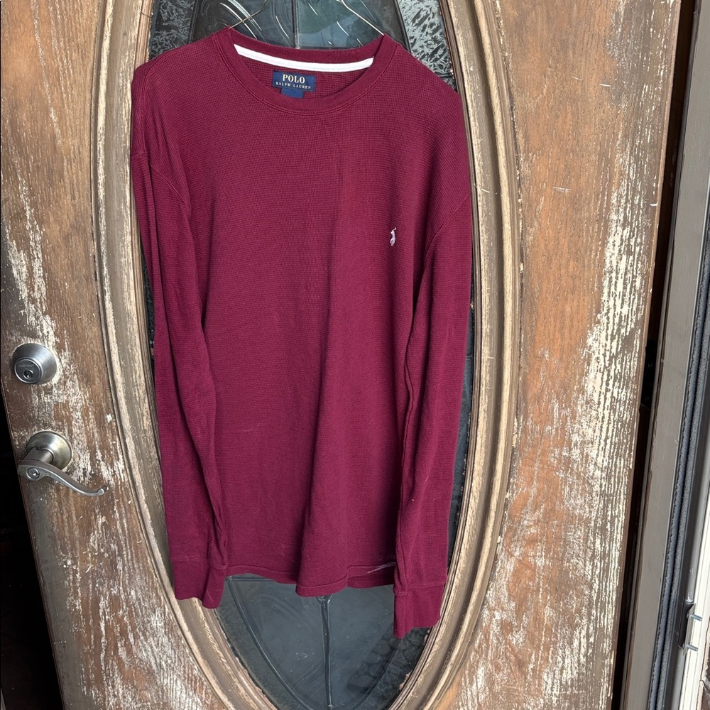 Polo Ralph Lauren Waffle Knit Thermal Top! Large
